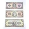 Lote de 3 billetes de Ecuador