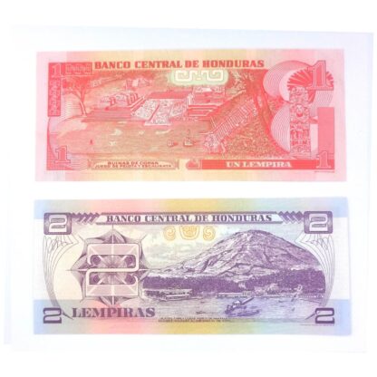 Lote de 2 billetes de Honduras - Imagen 2