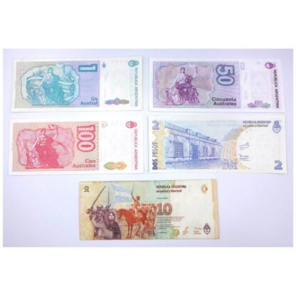 Lote de 5 billetes de Argentina - Imagen 2
