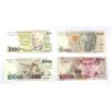 Lote de 4 billetes de Brasil