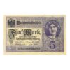 1 Billete Alemán de 5 marcos - 1917