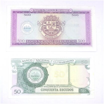 Lote de 2 billetes de Mozambique - Imagen 2